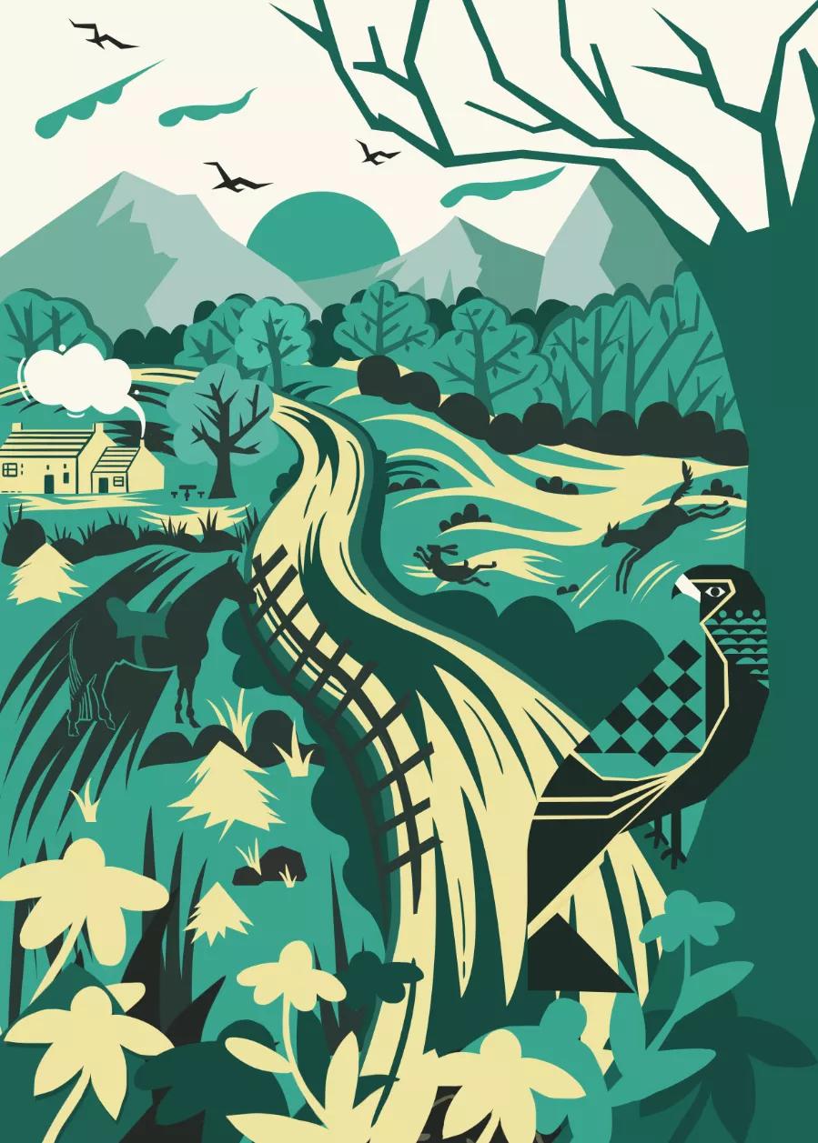 如何画插画感的画,来来绘画