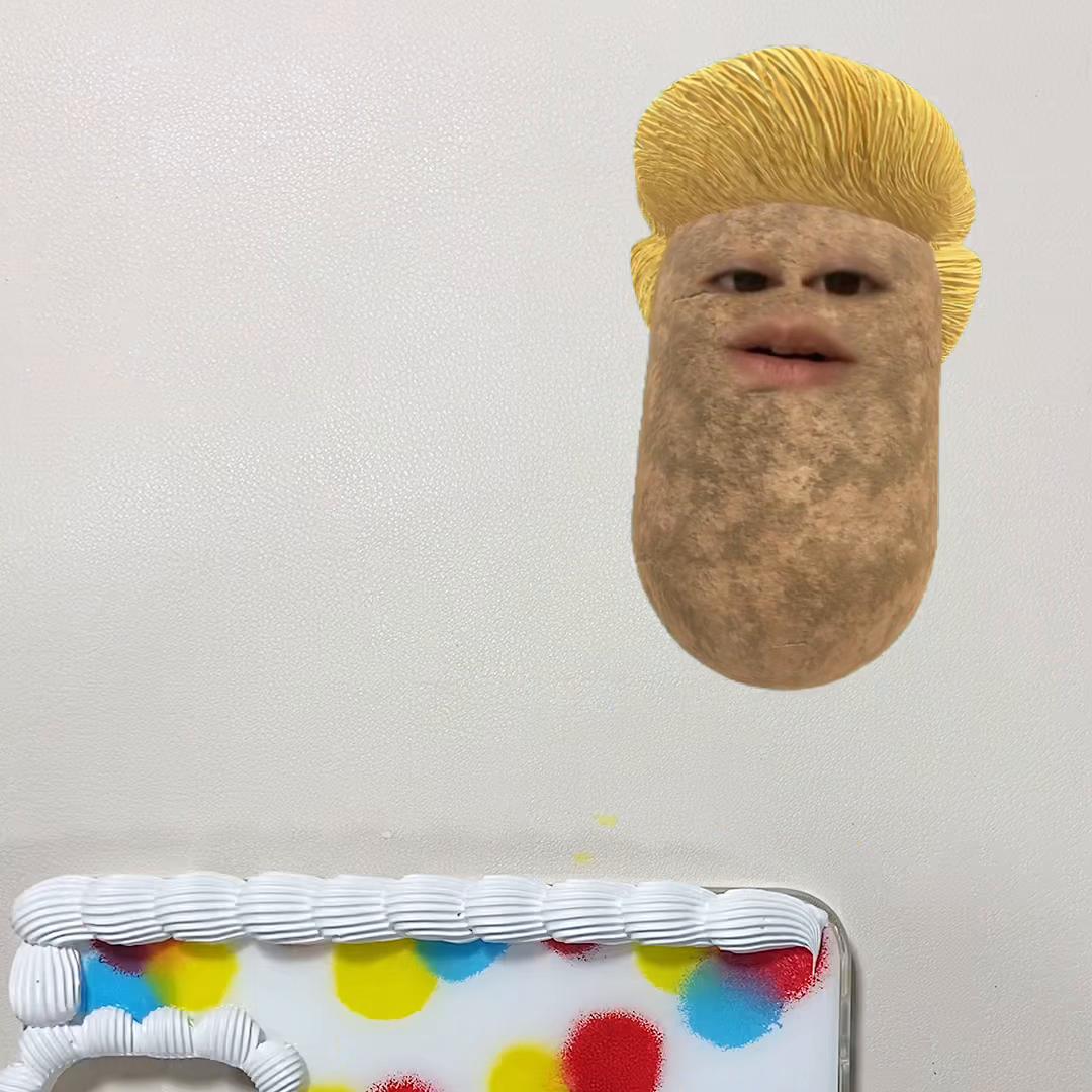 土豆做奶油手机壳,奶油胶手机壳制作紫色甜品系列