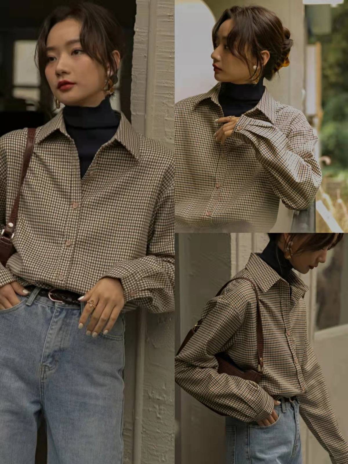 格子衬衫的穿法技巧秋冬,格子衬衫要怎么穿才好看