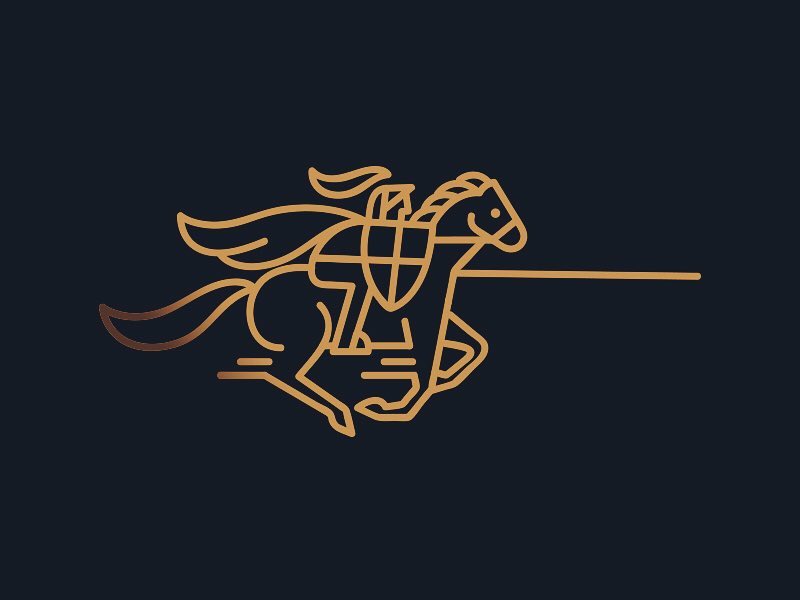 logos：马踏山河！一组霸道的马元素标志设计分享