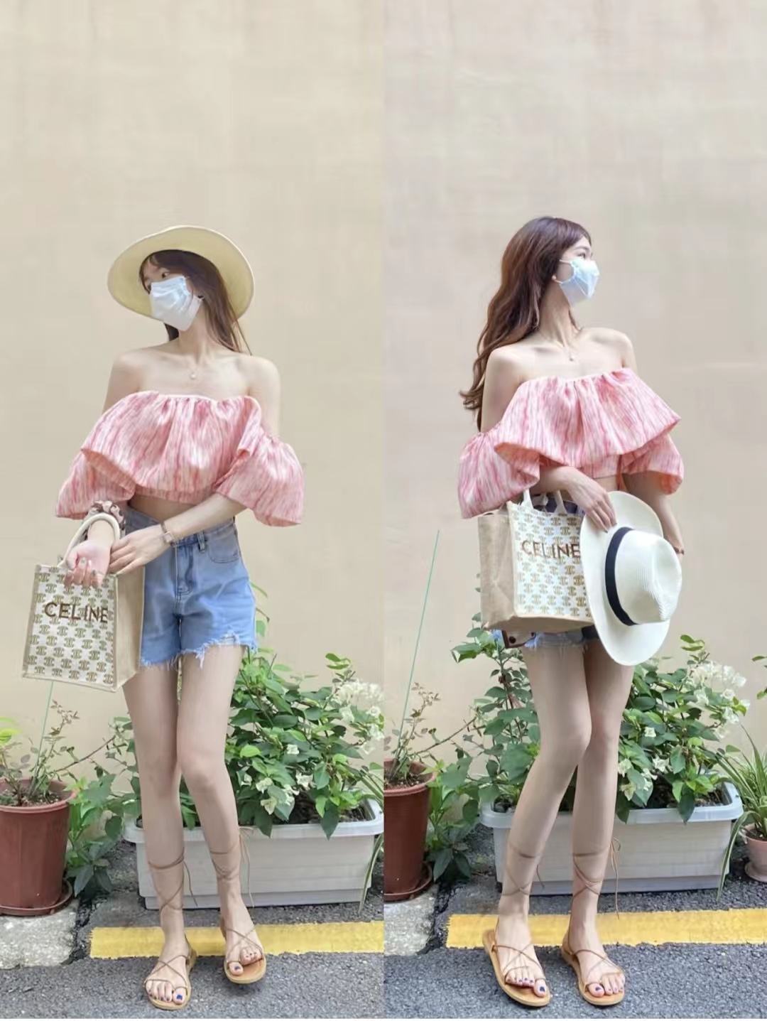 蓝色牛仔短裤女搭配,蓝色高腰牛仔铅笔裤