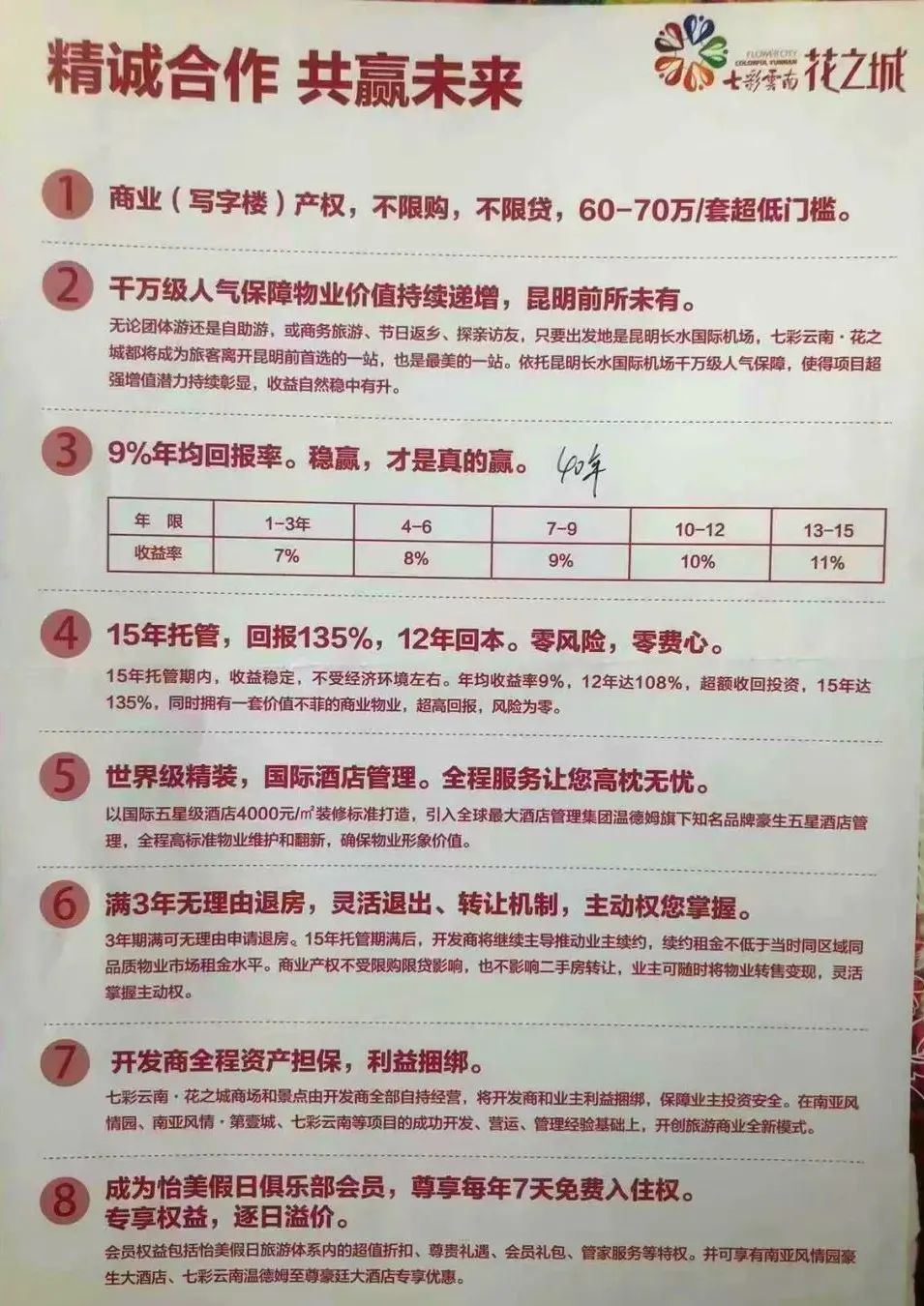 业主拖欠物业费导致物业停止服务,昆明花之城业主返租