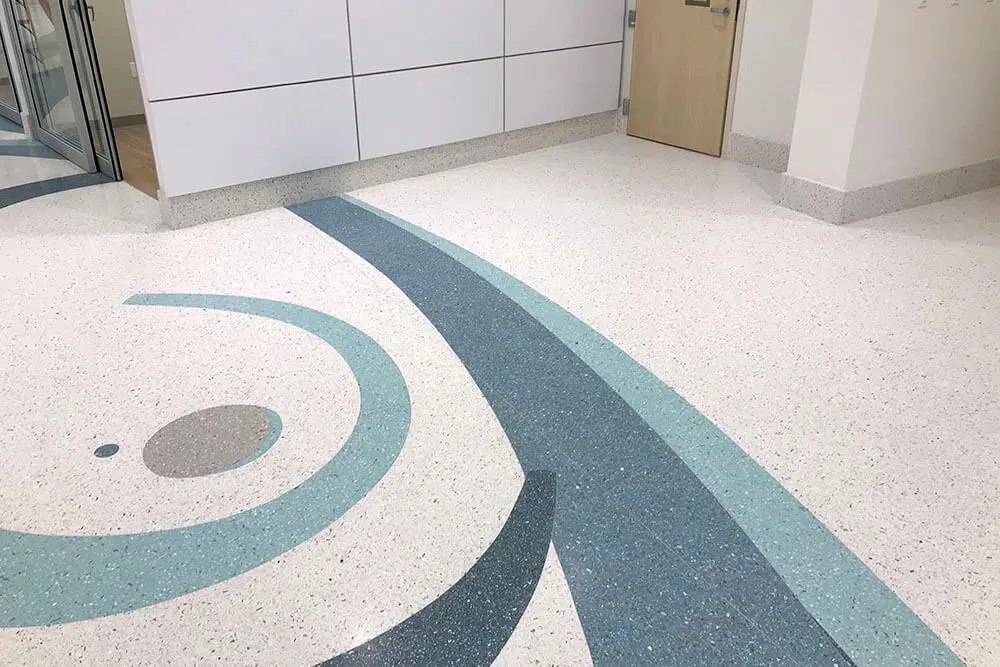 无机水磨石地面多少钱一平米,水磨石艺术地面