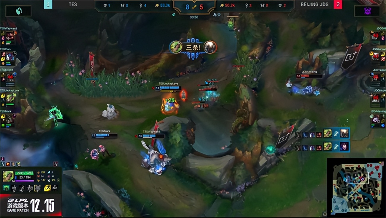 LPL夏季赛JDG胜TES,LPLJDG胜TES夺冠