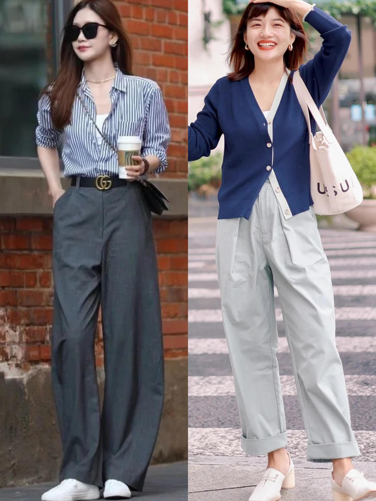 大腿粗阔大适合穿怎样的裤子,今年流行裤子不皱有垂感