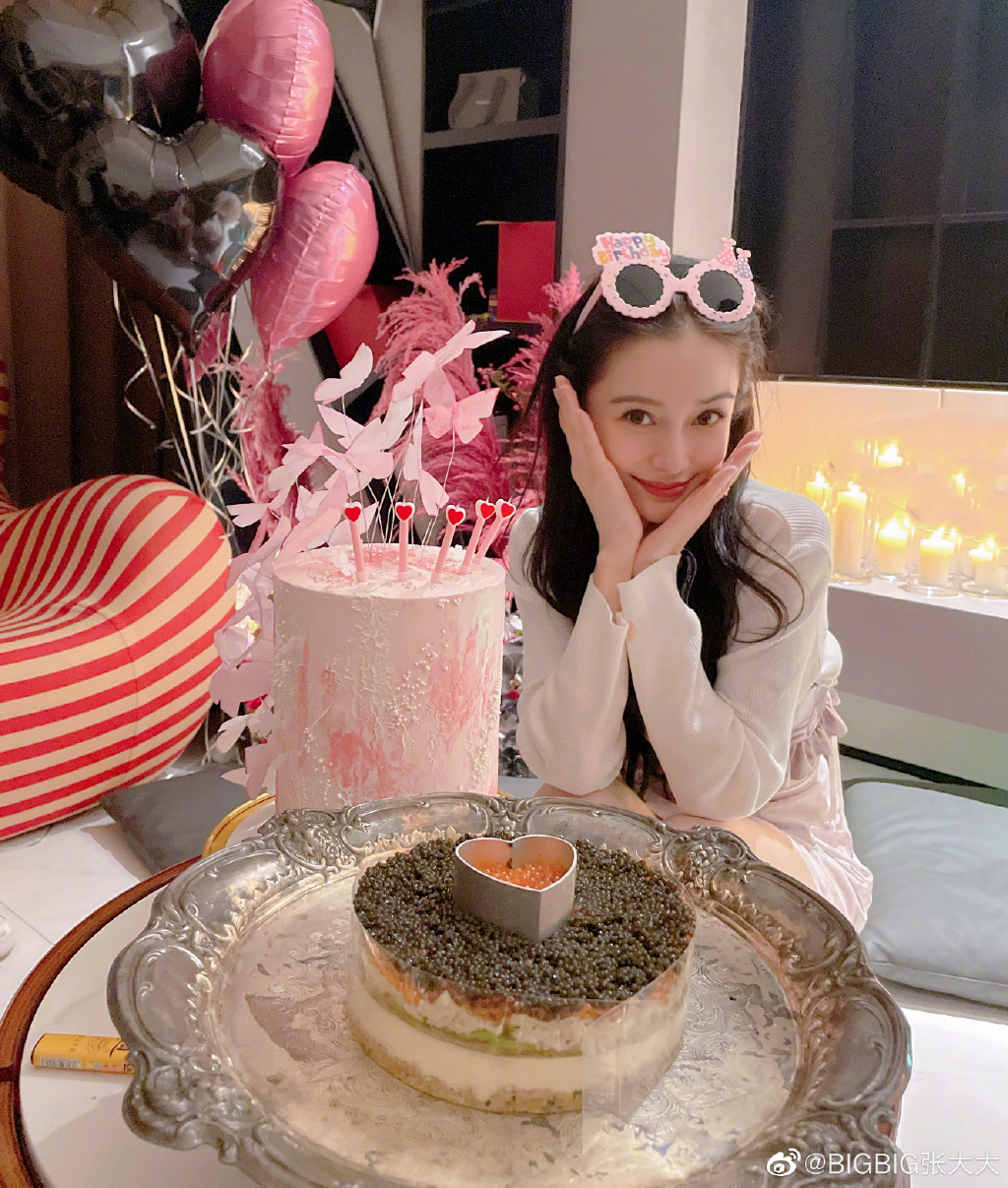 杨颖祝杨幂生日快乐,杨幂祝杨颖生日快乐照片