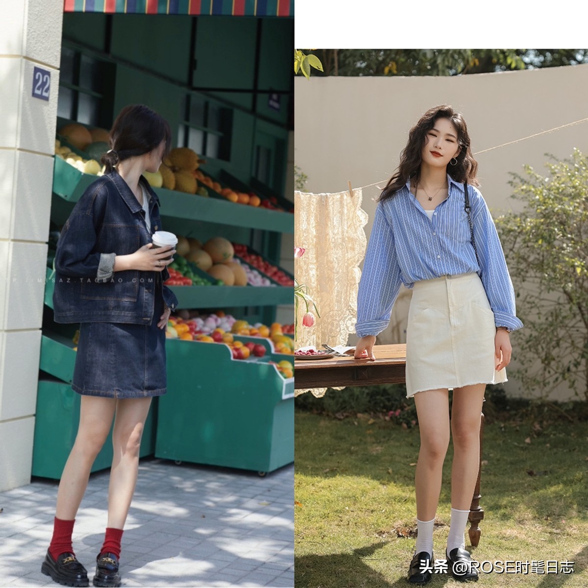 春天短裙套装毛衣,胖妹春天短裙长靴穿搭