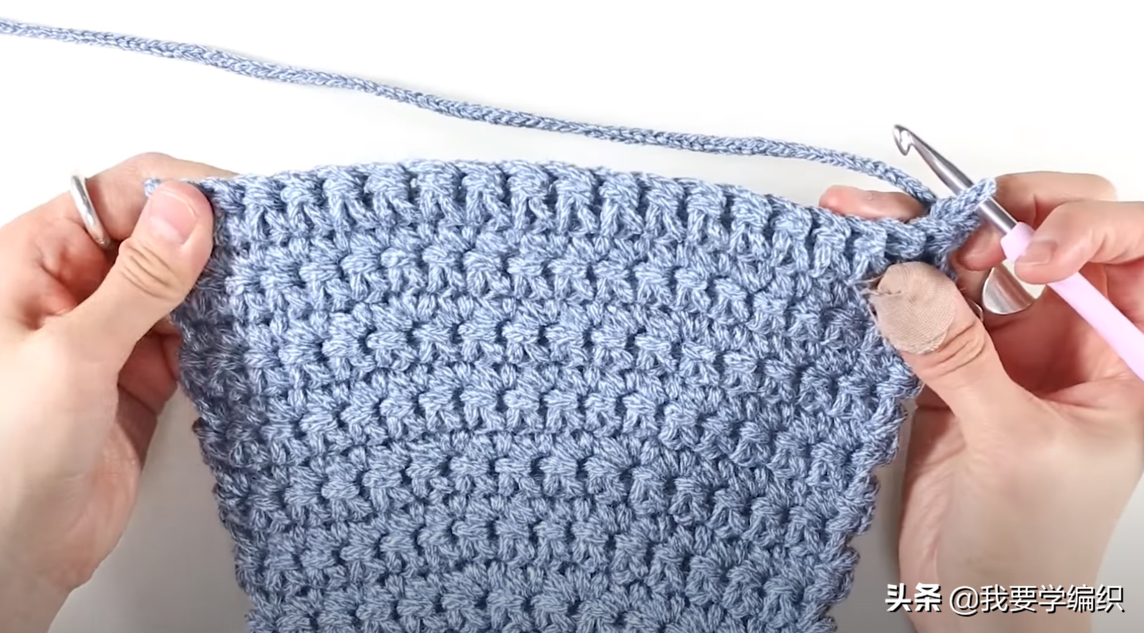 新手入门学钩小包,新手学钩包包视频教程