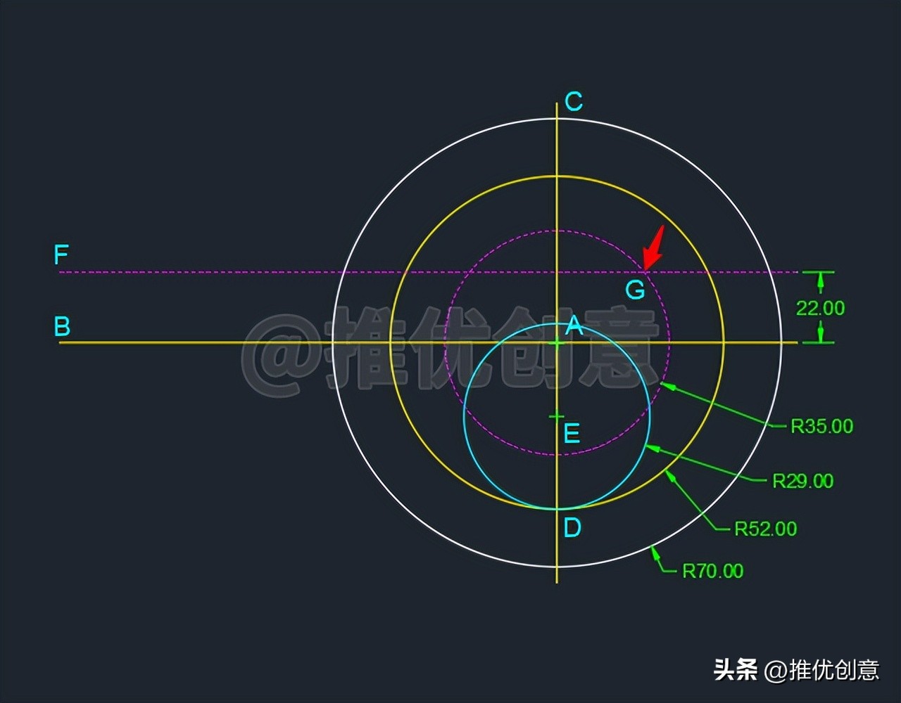 cad制图初学入门图纸怎样画圆,cad机械制图圆教程