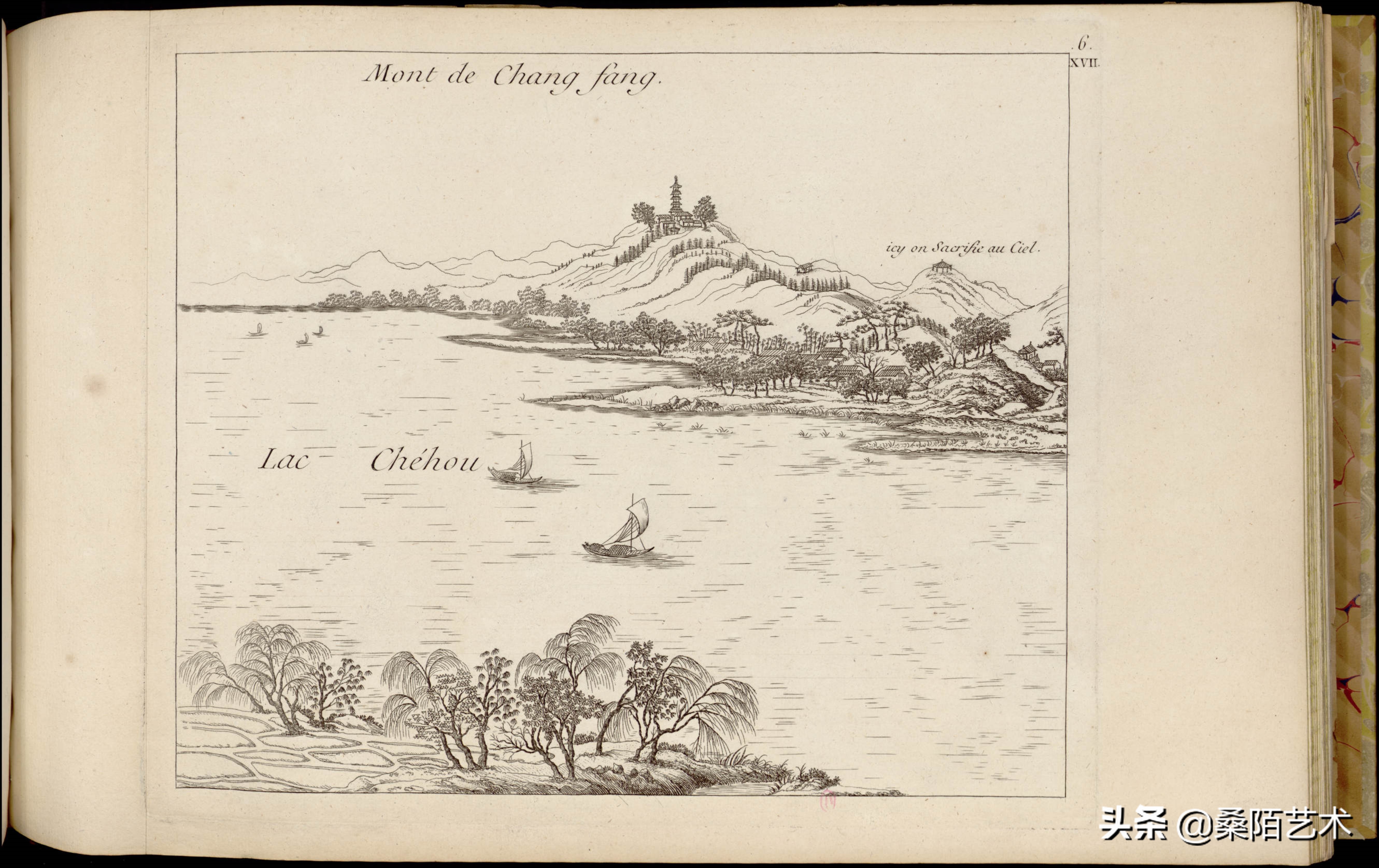 中国古典园林铜版画图片,1788年绘制的97幅中国园林铜版画