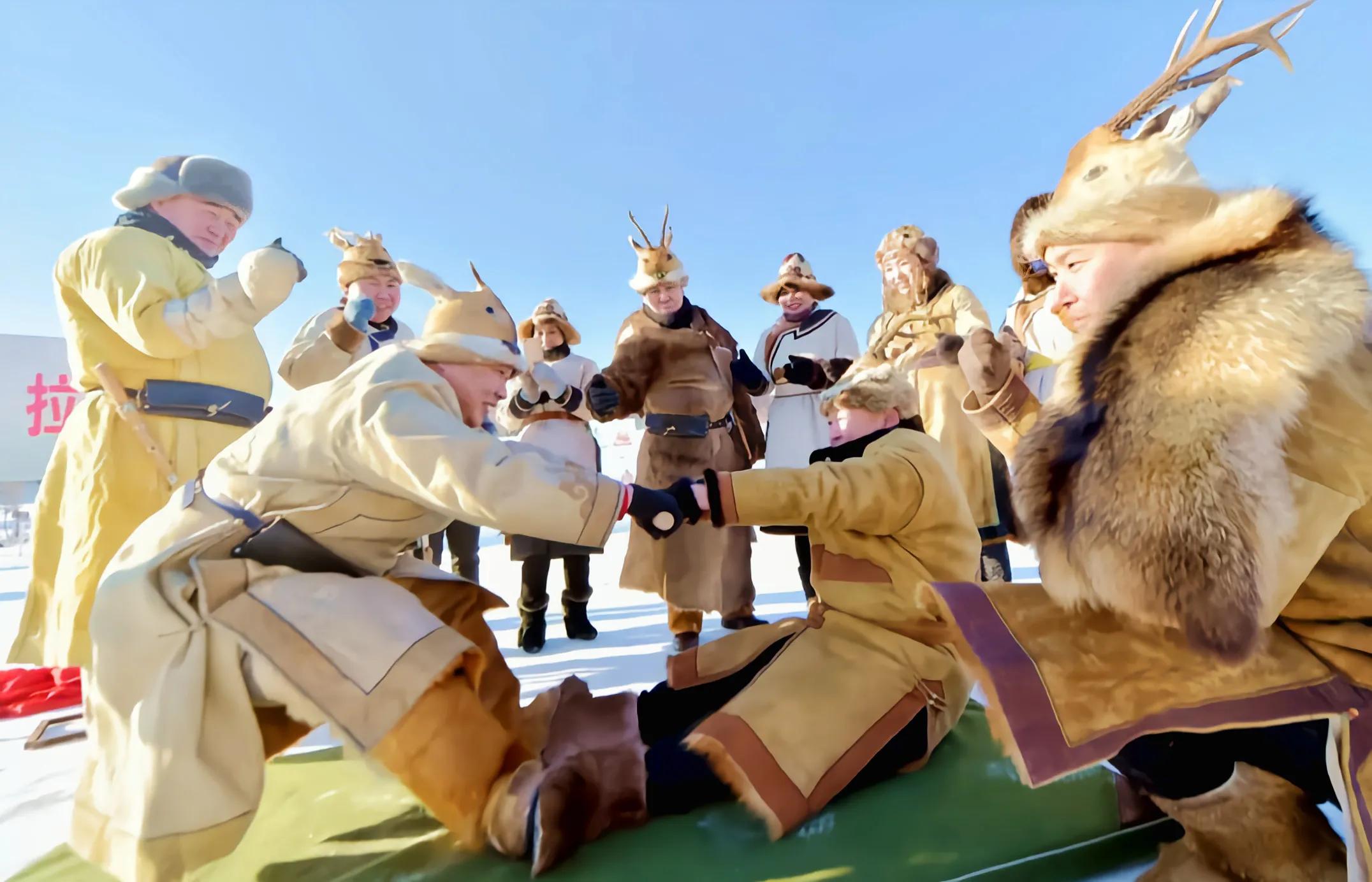 鄂伦春首届冰雪节塔河,哈尔滨冰雪节鄂伦春