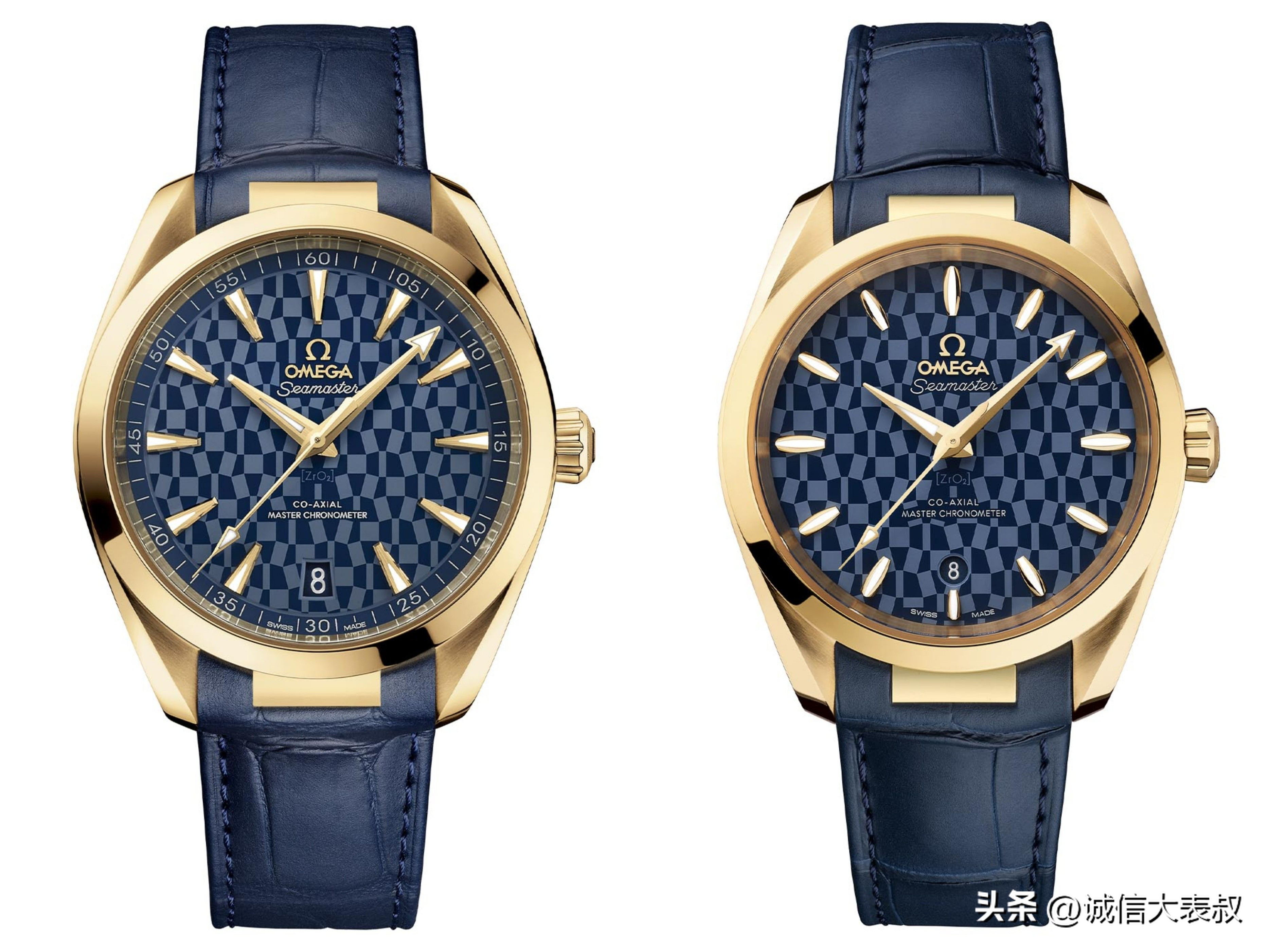 欧米茄海马AquaTerraTokyo202038毫米和41毫米金表