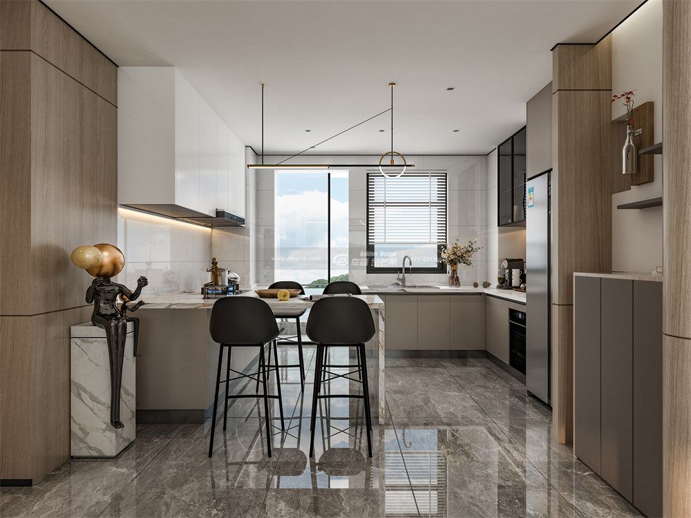 「幸福金芒果」昆明华夏四季装修168㎡，清新高级，怦然心动