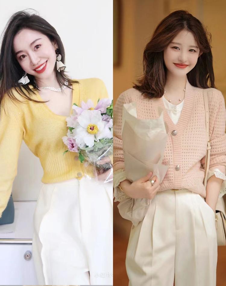 奶奶衫最洋气的搭配,王小骞奶奶衫怎么穿才好看