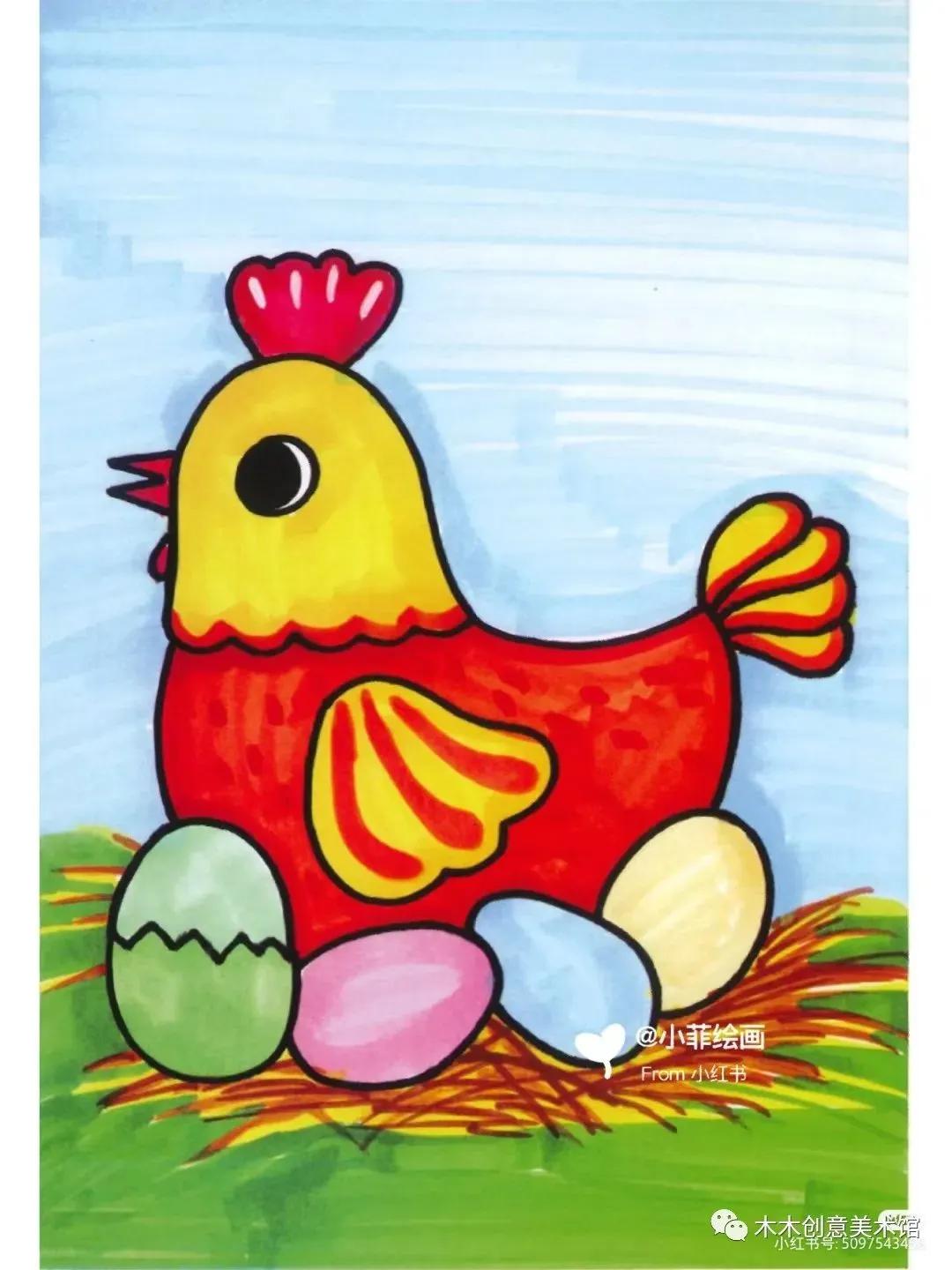 马克笔画儿童画简单好看,儿童马克笔画画简单又好看图片