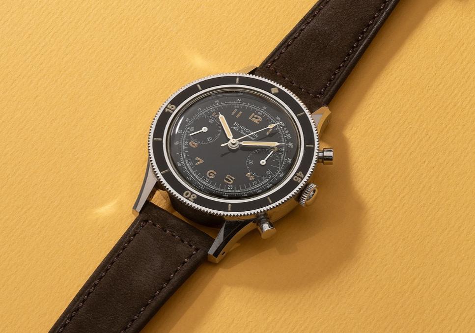 宝珀空军司令玫瑰金上手效果,宝珀空军限量计时表