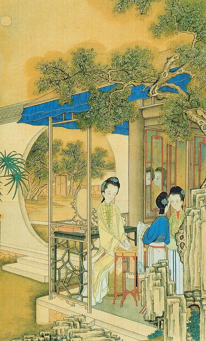 娓呯鏈堝鍙ょ敾,鍙ょ敾涓殑绉嬪ぉ鏅氫笂鍥剧墖