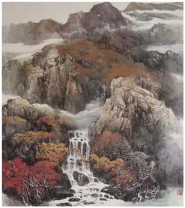 名家余玉奇山水画精品欣赏,古代名家横幅山水画作品欣赏