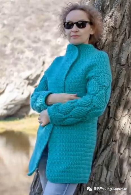 针织花样中老年,中老年春季8分袖针织