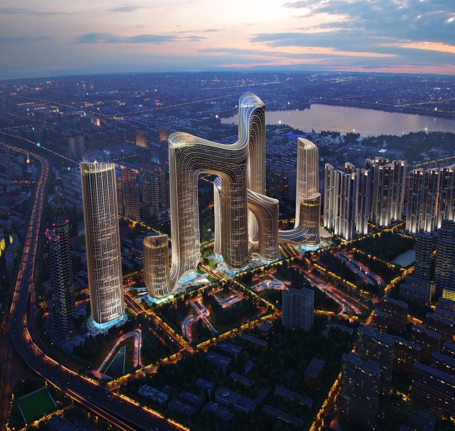 武汉未来城建地标,武汉华中科学生态城项目进展