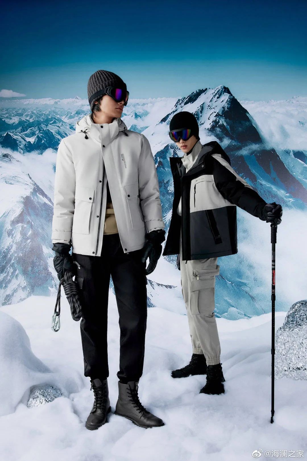 武大靖同款羽绒服海澜之家,海澜之家羽绒服极光系列许魏洲