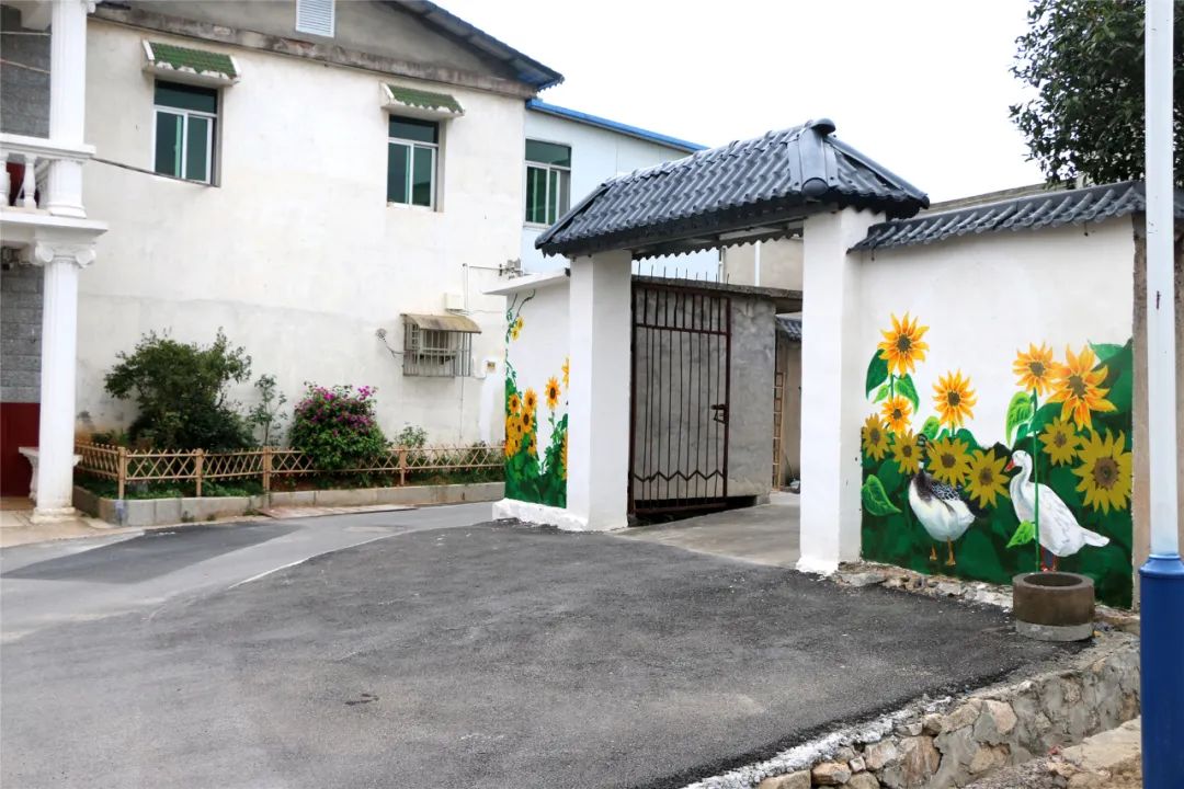 安徽乡村墙绘图片,合美乡村农耕文化创意景观墙