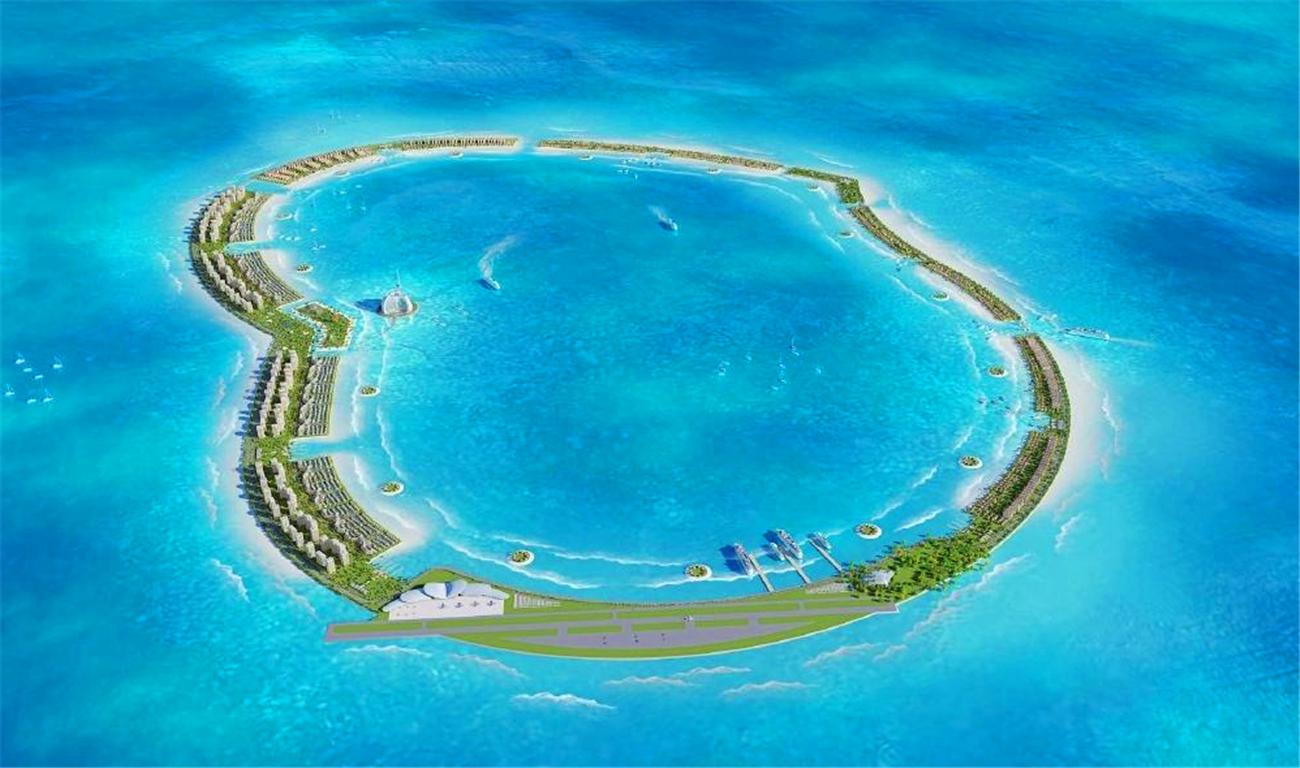 南海造岛工程美济岛,中国南海造岛美济岛图片