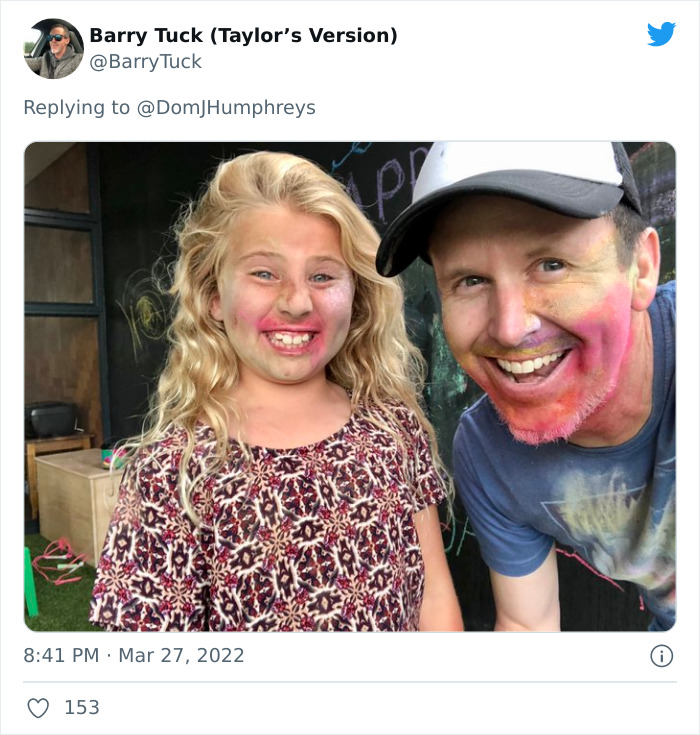 盘点女儿给爸爸的化妆技巧,外国女儿给老爸化妆