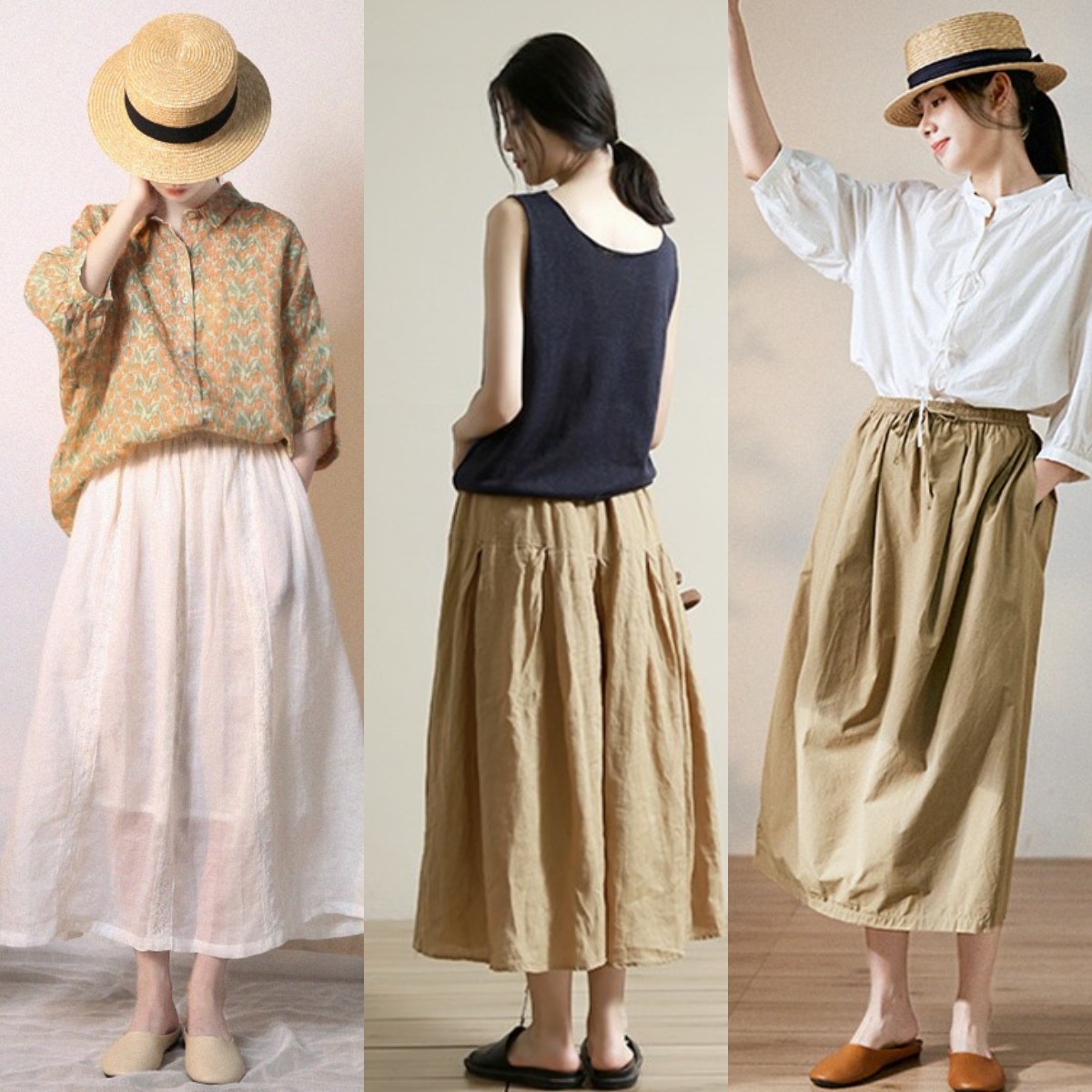 40岁女人不差钱，推荐试试这4条“半身裙”，舒适显瘦还洋气