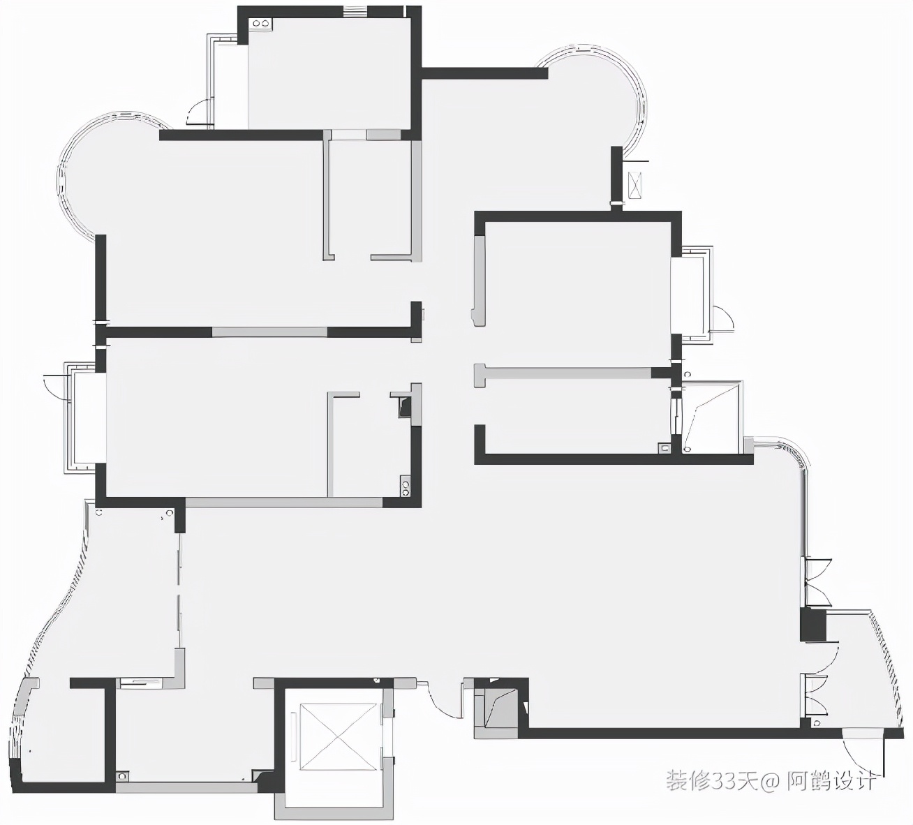 世茂九溪墅五期190平湖景大平层,大平层现代轻奢200平景观