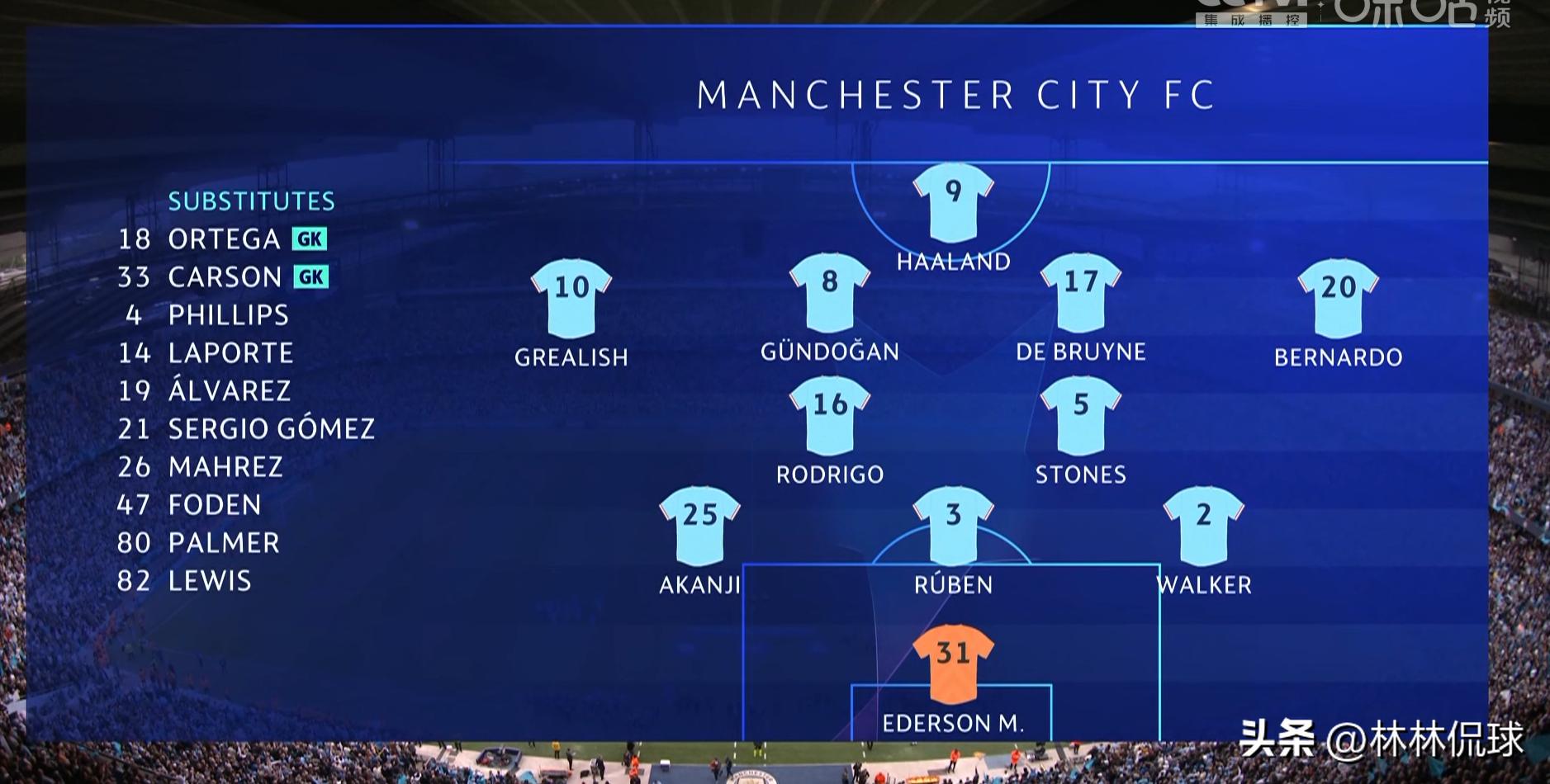 欧冠半决赛首回合曼城4:3击败皇马,曼城队史首夺欧冠成就三冠伟业