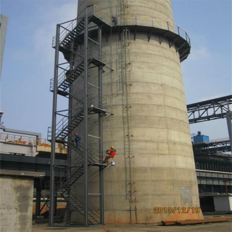 烟囱爬梯护网拆除更换施工方案,烟囱爬梯护网施工