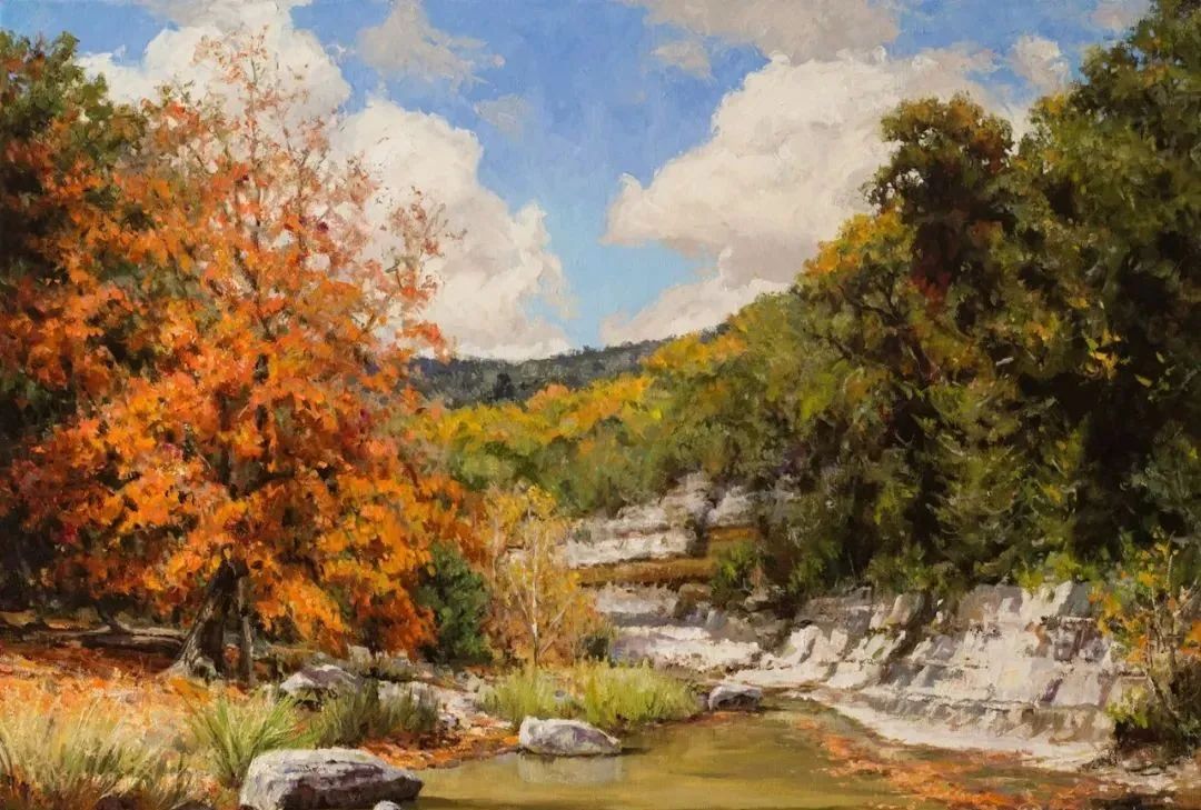 大师笔触生动的风景油画,视觉冲击力很强的风景油画图片