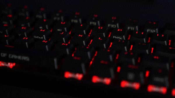 华硕rog夜魔机械键盘哪个轴好,rog魔导士键盘怎么按一下就有灯光