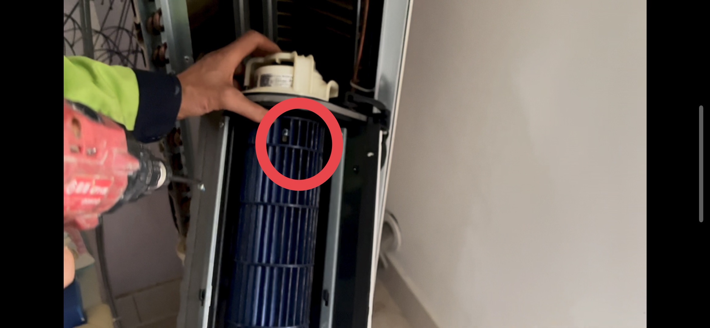 美的圆柱空调清洗剂,美的圆柱空调清洗风轮