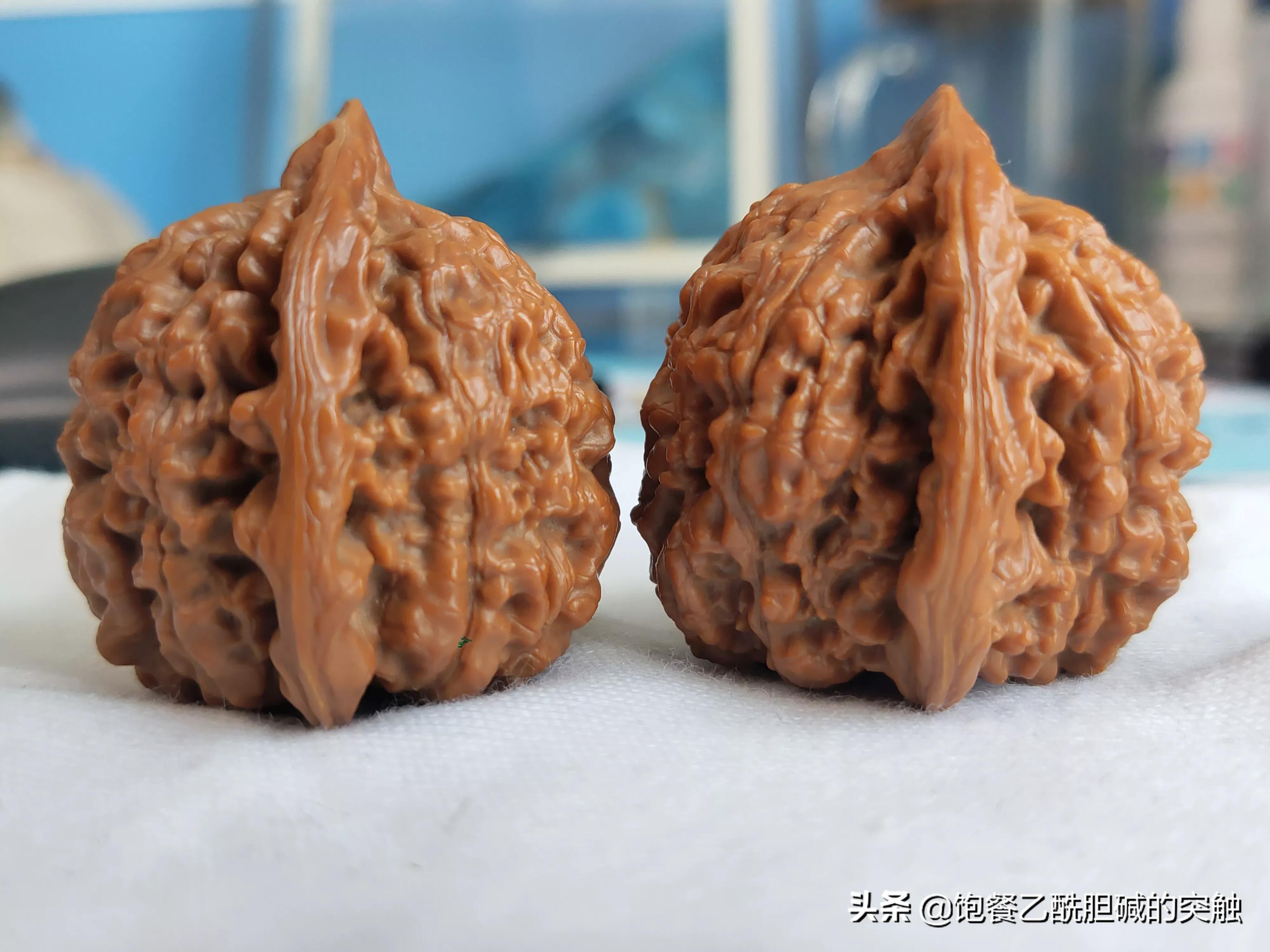 麒麟纹狮子头和王勇官帽区别,文玩核桃王勇麒麟纹官帽