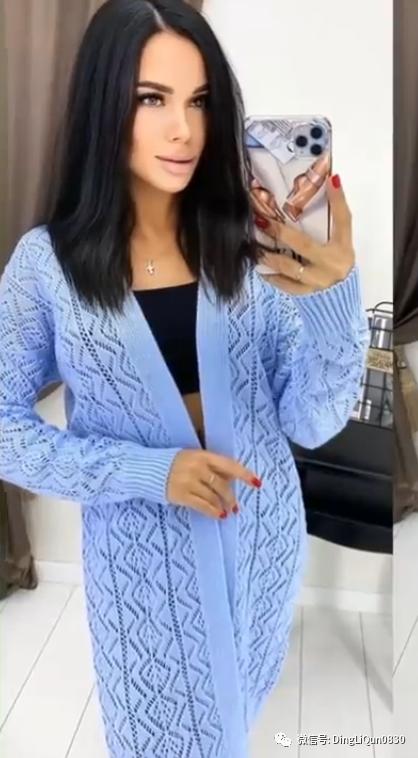 创意洋气针织开衫,针织外搭开衫中长款高档