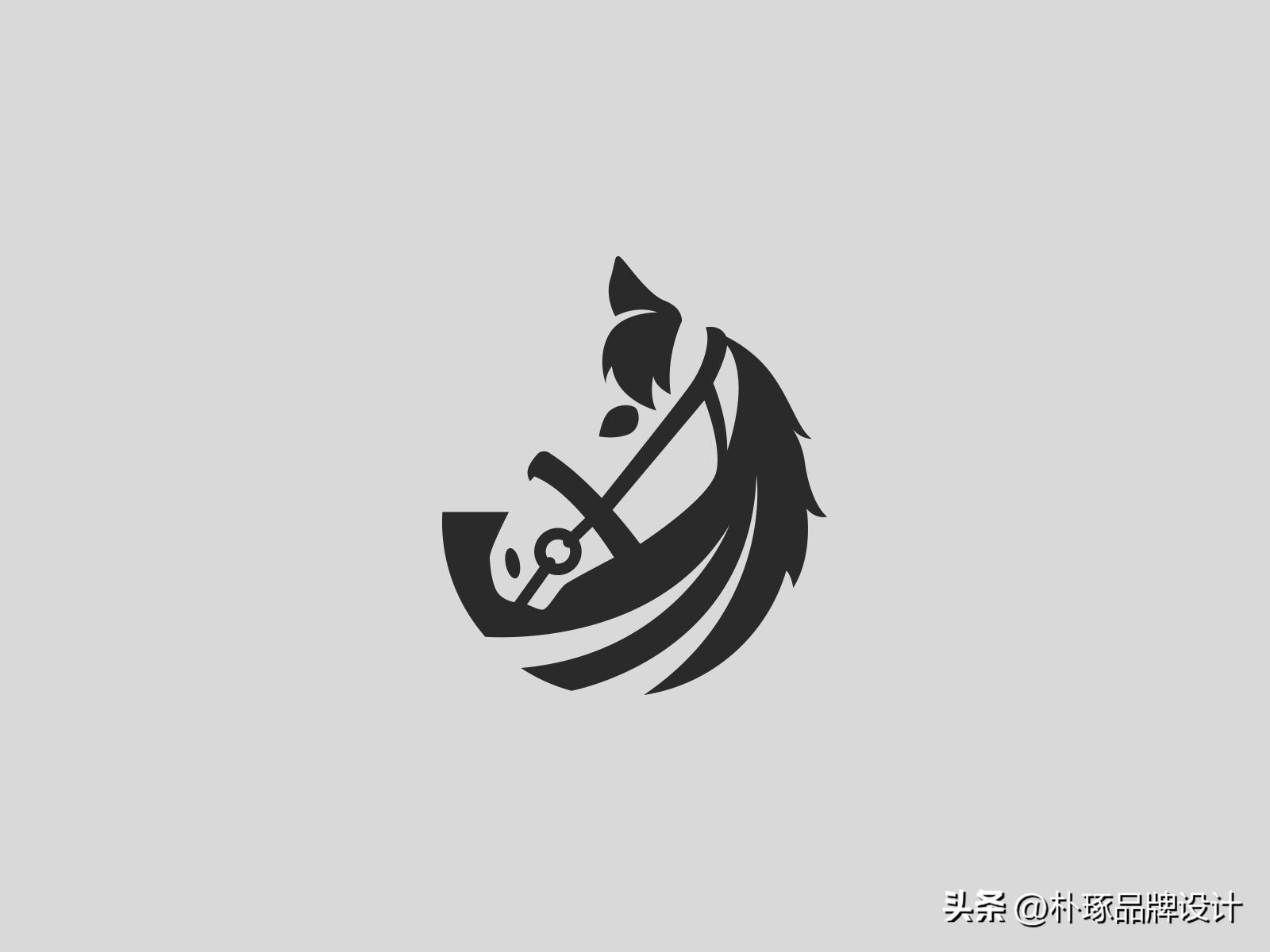 策马奔腾一马当先,马元素创意企业logo