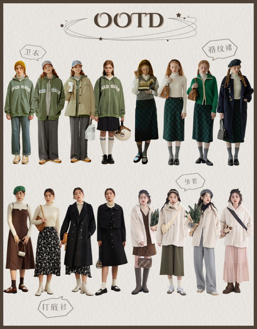 真百变秋冬穿搭教你每天都不重样,挑战一周穿搭不重样秋冬