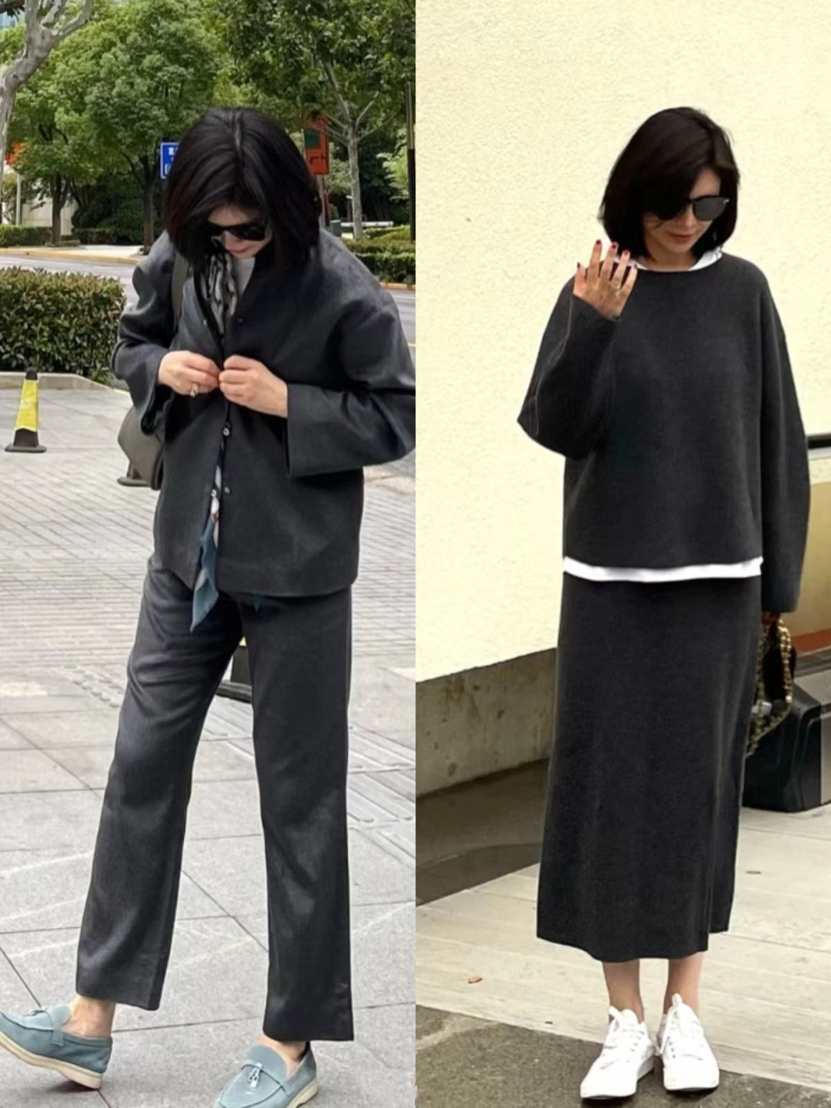 毛衣开衫里面怎么搭配不老气,秋冬季节几种简单实用的毛衣搭配