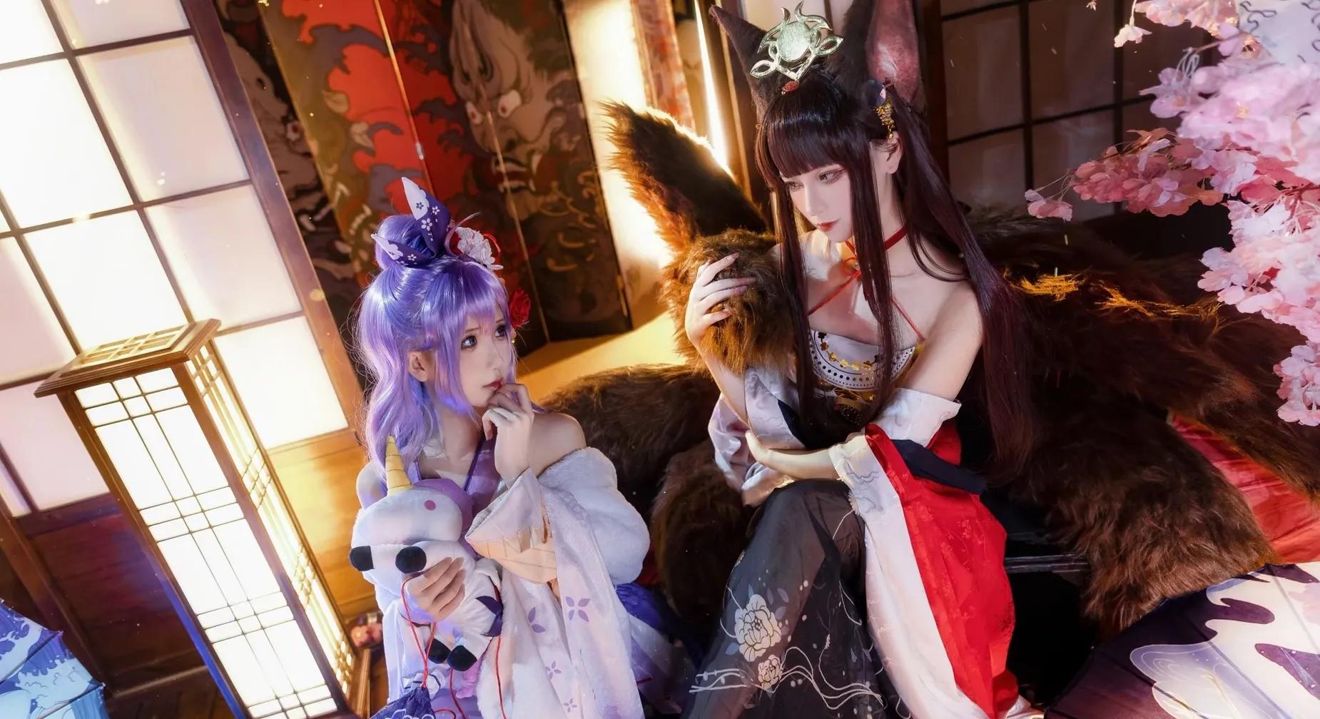 苏橙cos碧蓝航线,碧蓝航线赤城和加贺cos