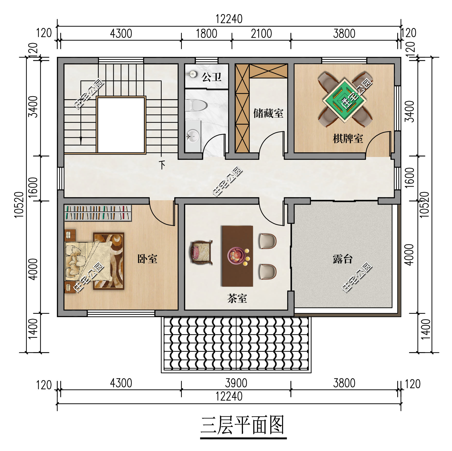 房屋设计80平轻奢中式,20平米卧室中式设计