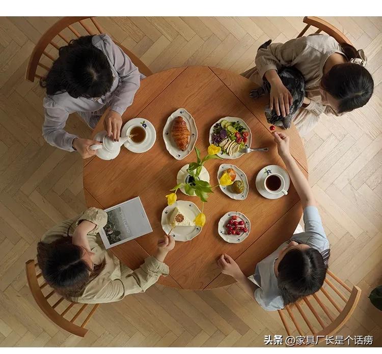 实木大圆餐桌款式带转盘,实木餐桌团团圆圆