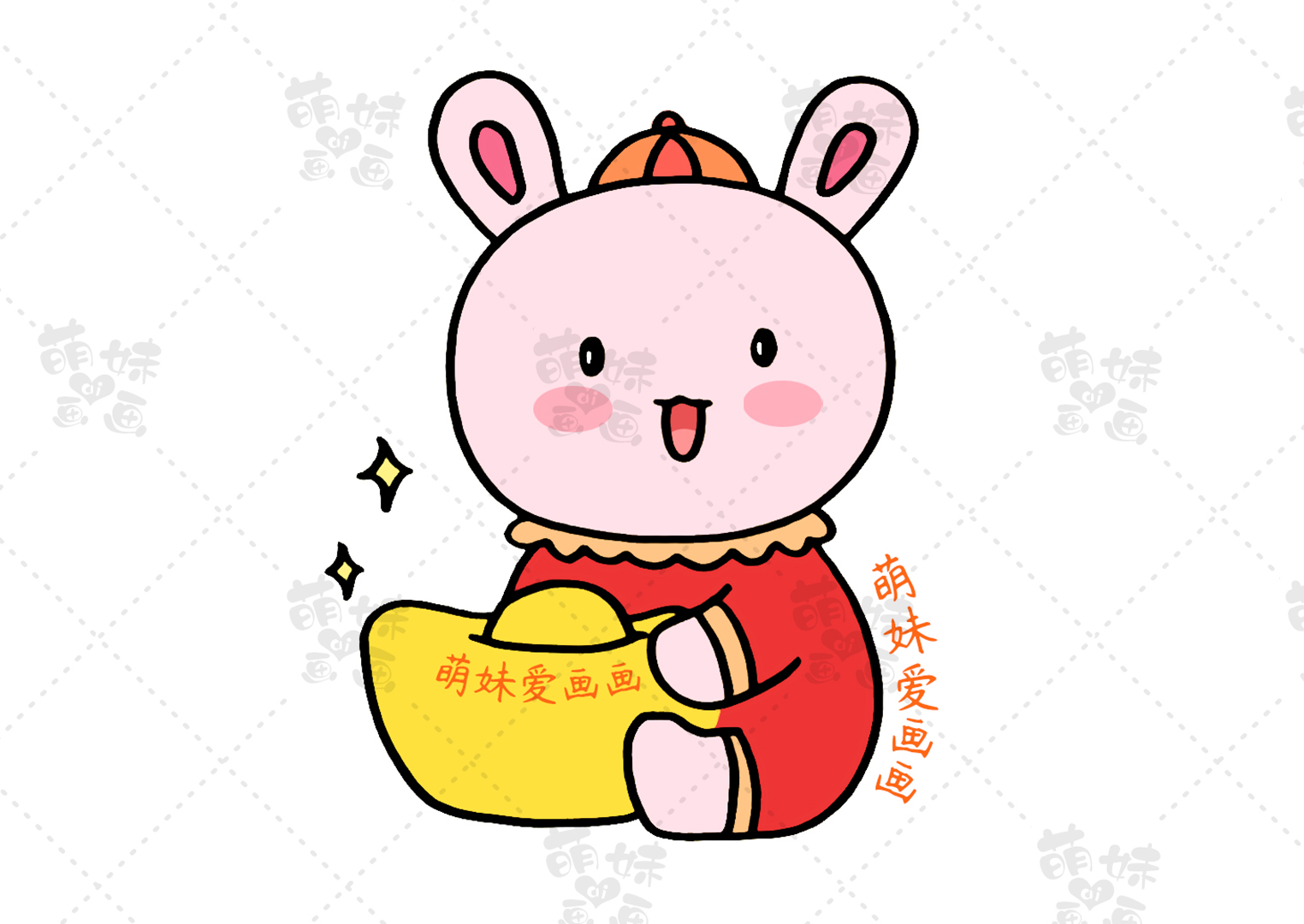 新春手抄报2023兔年简单又好看,兔年春节手抄报简单又漂亮字又少