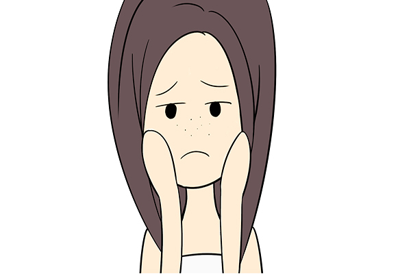 脸上都是暗斑跟痘痘,脸是身体的象征