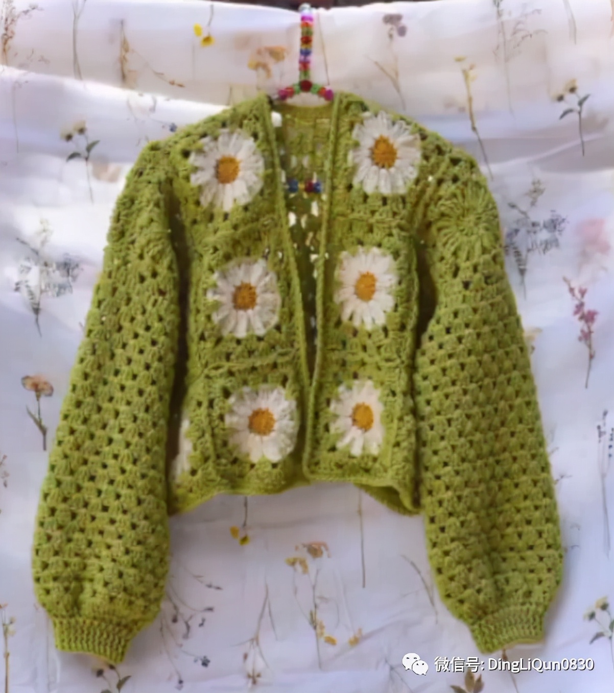 「针织作品」漂亮的祖母格图案夹克2022精品系列