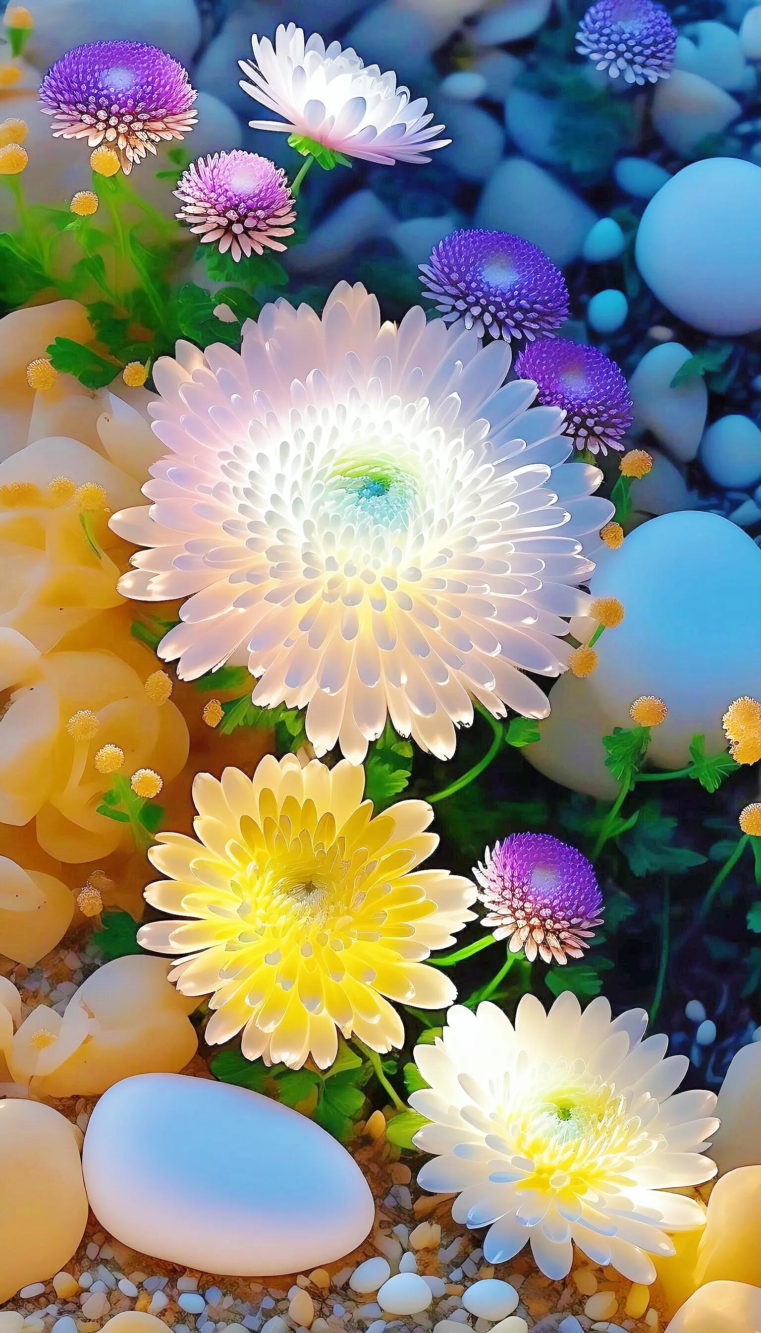 紫色菊花壁纸大全,壁纸小清新最新菊花