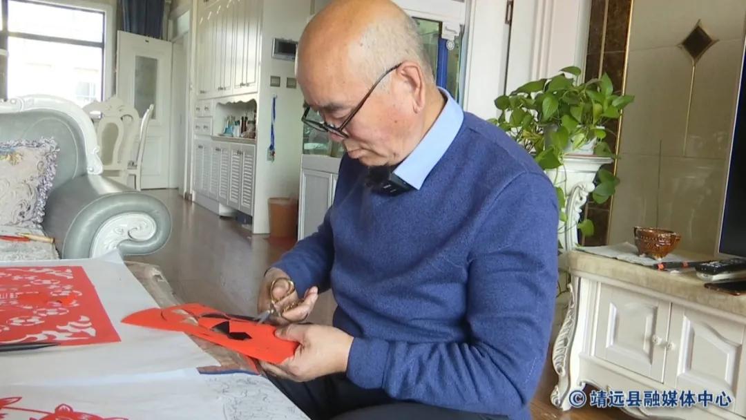 甘肃靖远王世义先生剪纸作品赏析,剪纸为冬奥添彩