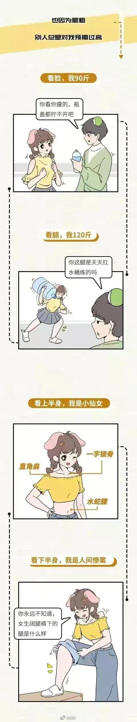 漫画女生腿粗是一种什么样的体验,漫画腿女生合集