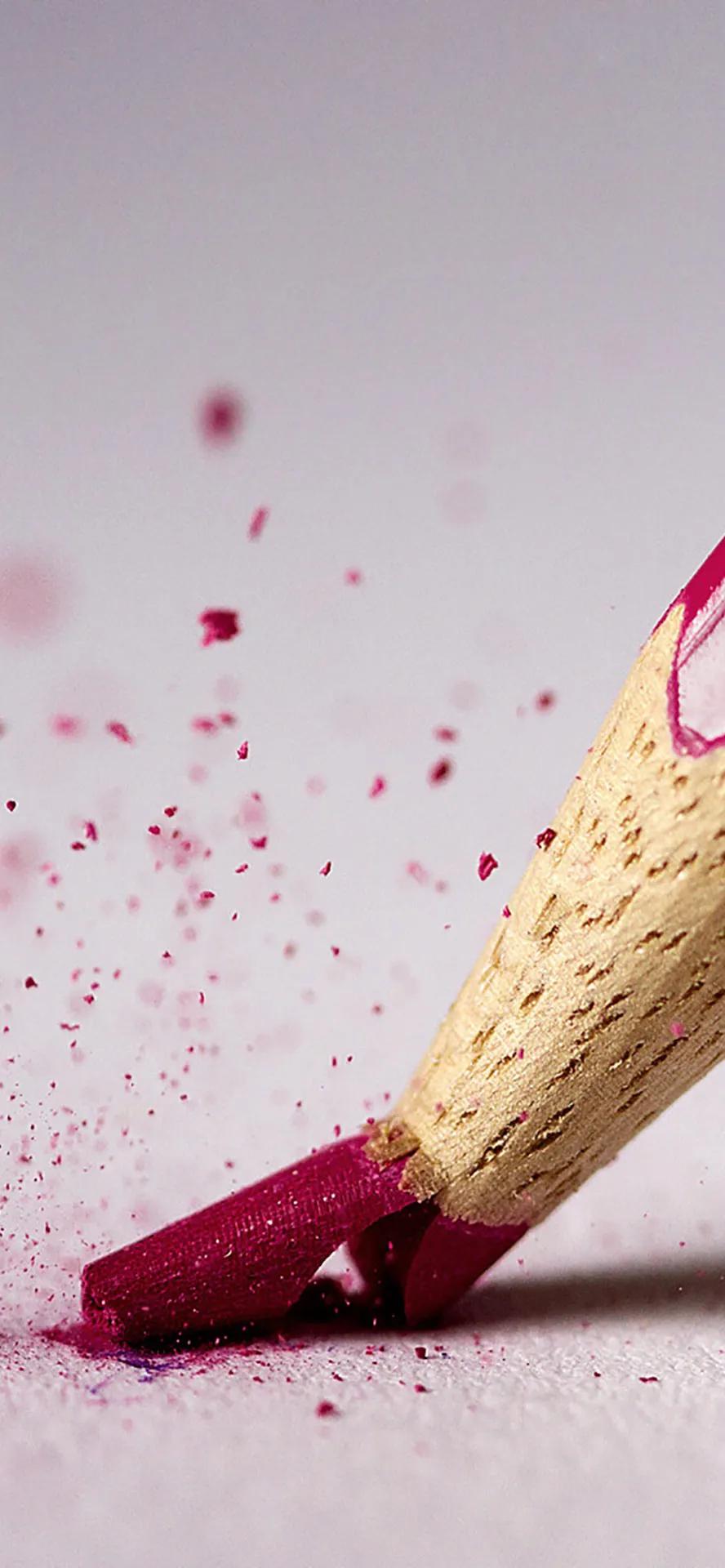 壁纸上的铅笔痕迹怎么清除,手机壁纸彩铅画